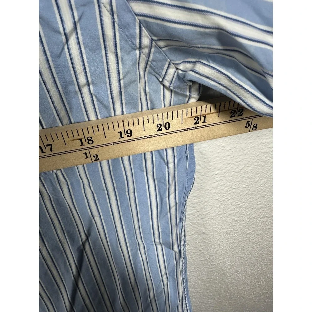 Abercrombie & Fitch Shirt Mens Large Muscle Fit Long Sleeve Striped Pocket Casua